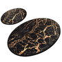 Mijölnir Juego de alfombras de baño Goldes Multicolor, 2 piezas